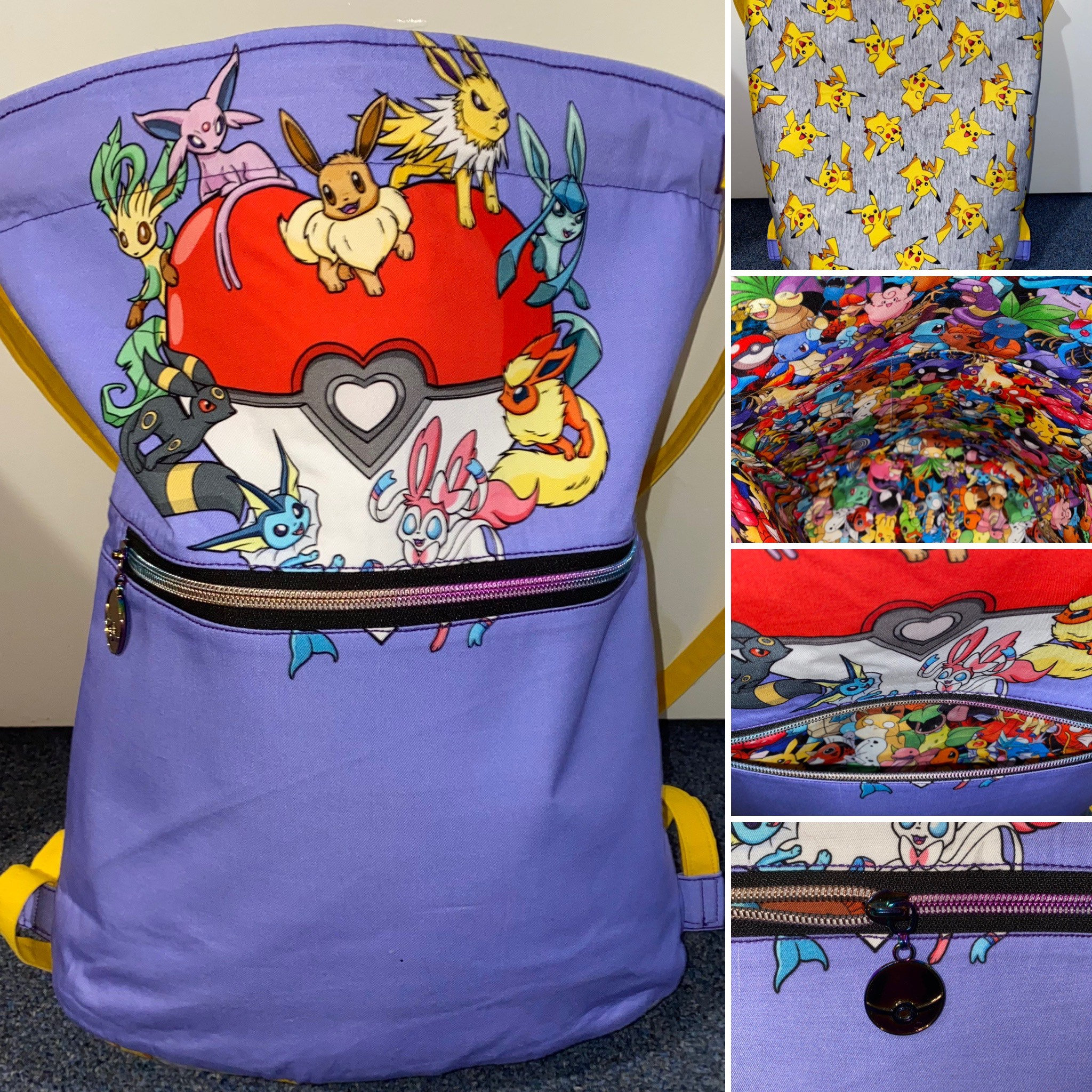 Custom Fabric Drawstring Backpack fabric/material Choice Etsy UK