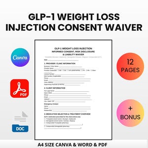glp 1 consent form Consent Form Glp 1 Injections