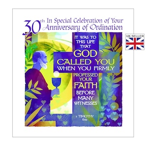 Priest 30th Anniversary of Ordination Card