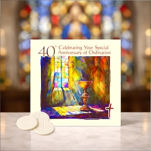 40th Anniversary of Ordination Card for Priest – Priest Ruby Jubilee Wishes
