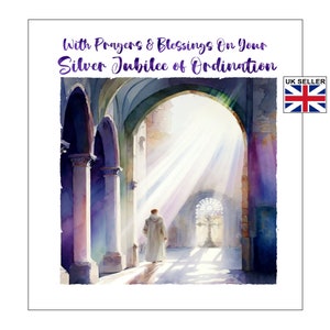 Priest Silver Jubilee of Ordination Card