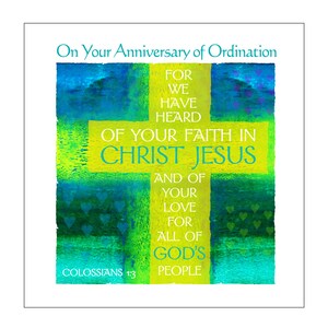 Ordination Anniversary Card