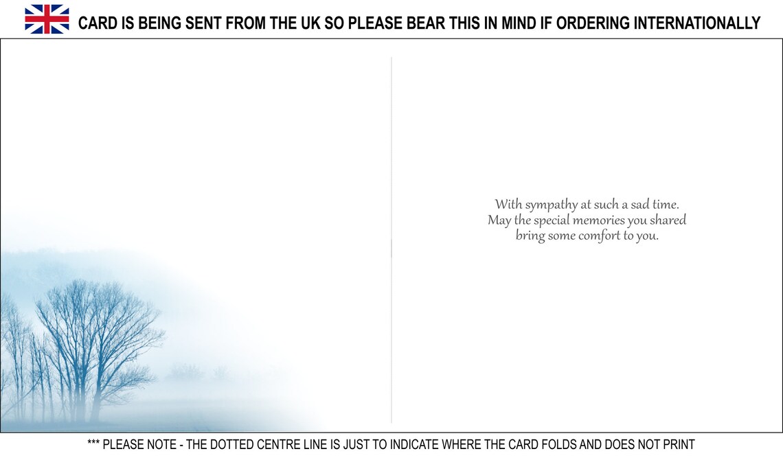 Sympathy Card for Male Sympathy Card for Son Sympathy Card Etsy Canada