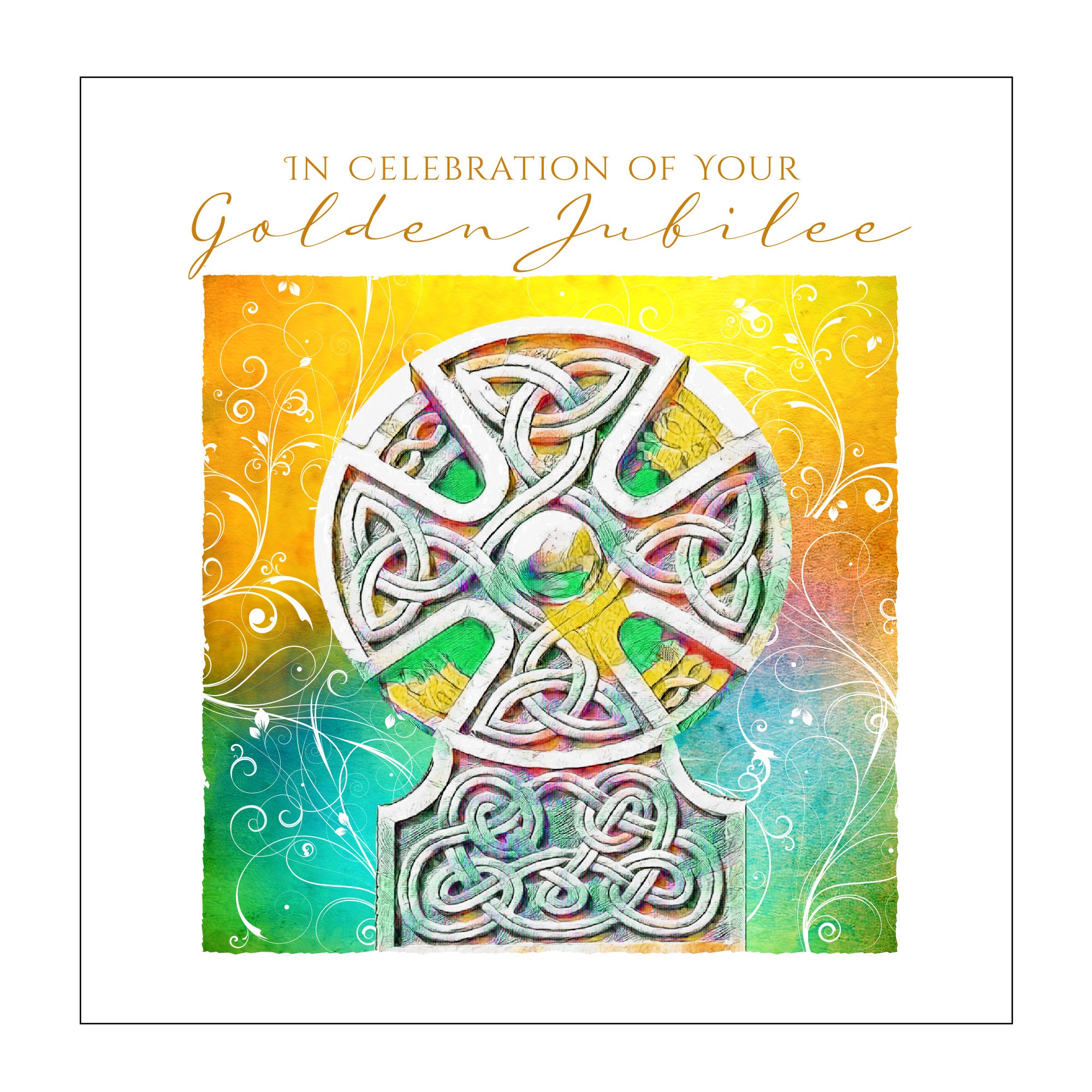 Golden Jubilee Card Etsy