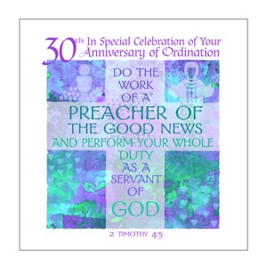 Priest 30th Anniversary of Ordination Card
