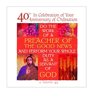 40th Anniversary of Ordination Card
