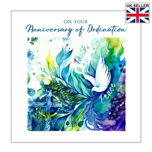 Priest Ordination Anniversary Card | Pastor Anniversary Card