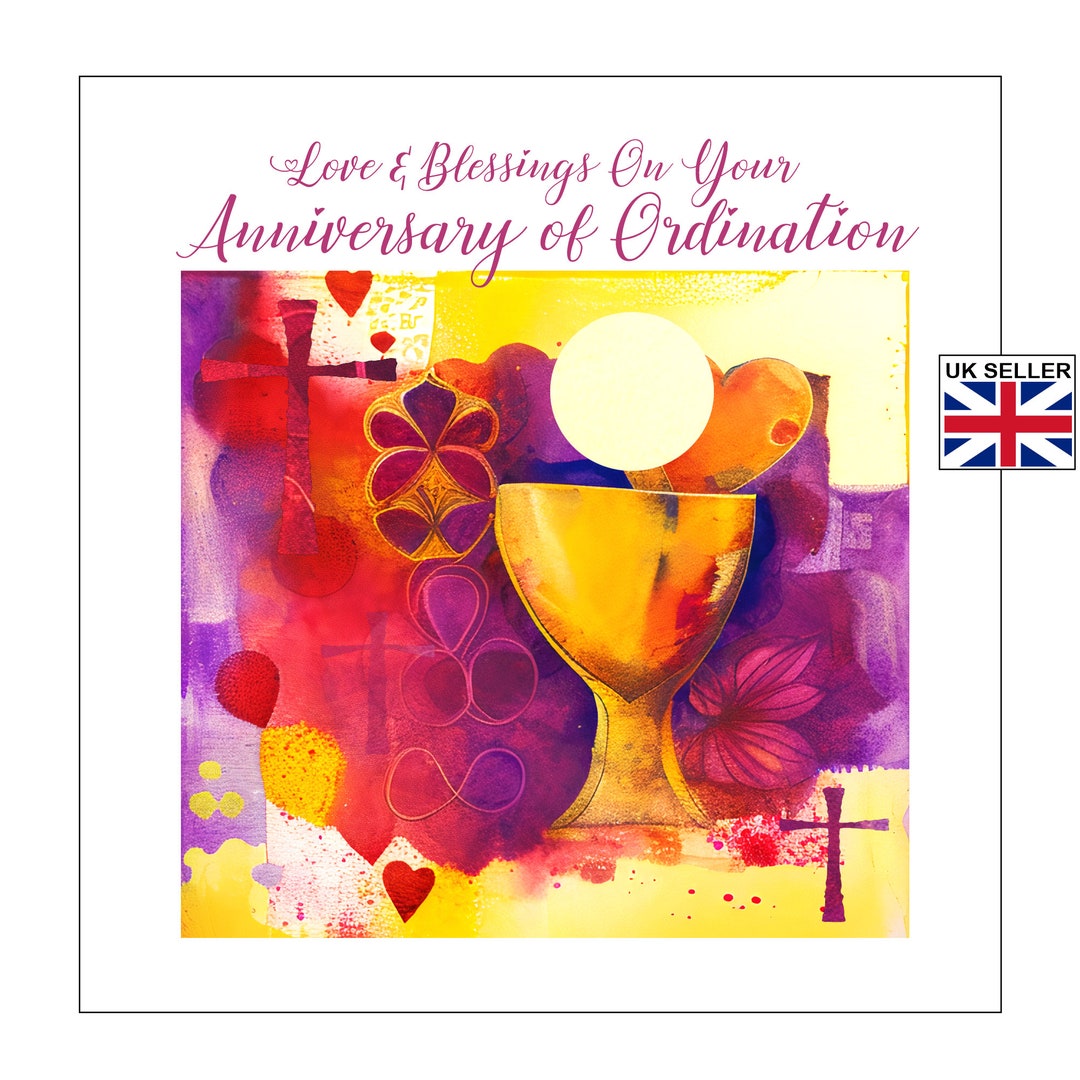 Priest Ordination Anniversary Card Anniversary Card For Ordained