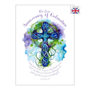 Priest Ordination Anniversary Card | Anniversary Card for Priest