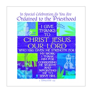 Priest Ordination Card | Ordained Priest Card | Cards For Priests