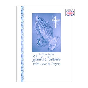 Religious Vocation Card | New Priest Card | As You Enter God's Service Card