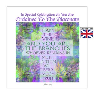 New Deacon Card | Ordination to the Diaconate Card