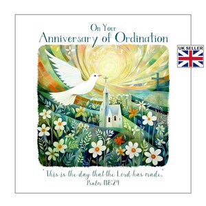 Priest Ordination Anniversary Card | Anniversary Card for Ordained Minister | Anniversary Card for Ordained Pastor