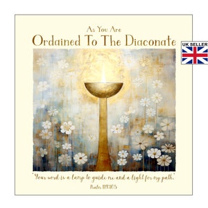 Ordination To The Diaconate Card | New Deacon Card