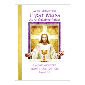 Priest First Mass Card