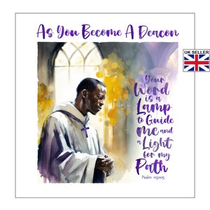 New Deacon Card | Ordination to the Diaconate Card