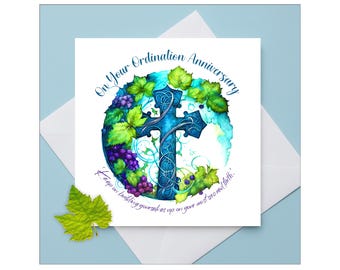 Priest Ordination Anniversary Card | Quality Priesthood Celebration Card