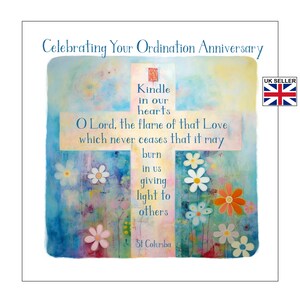 Priest Ordination Anniversary Card | Anniversary Card for Ordained Minister | Anniversary Card for Ordained Pastor
