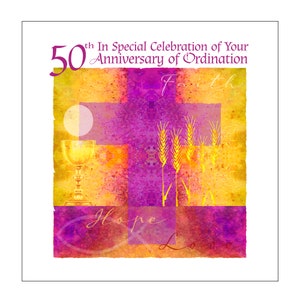50th Anniversary of Ordination Card