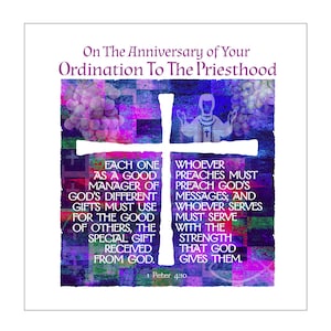 Priest Ordination Anniversary Card