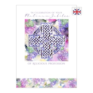Platinum Jubilee Card For A Catholic Priest | Platinum Jubilee Card For A Catholic Nun | Platinum Profession of Faith Jubilee Card