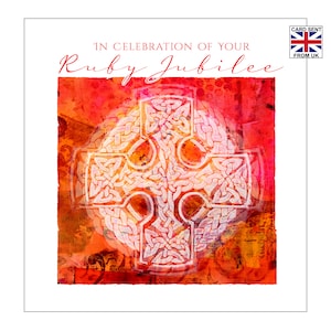 Ruby Jubilee Card for Priest | Ruby Jubilee of Ordination Card | Ruby Jubilee Card for Nun