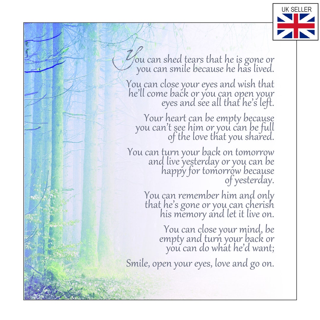 Sympathy Card for Male Sympathy Card for Son Sympathy Card for Dad