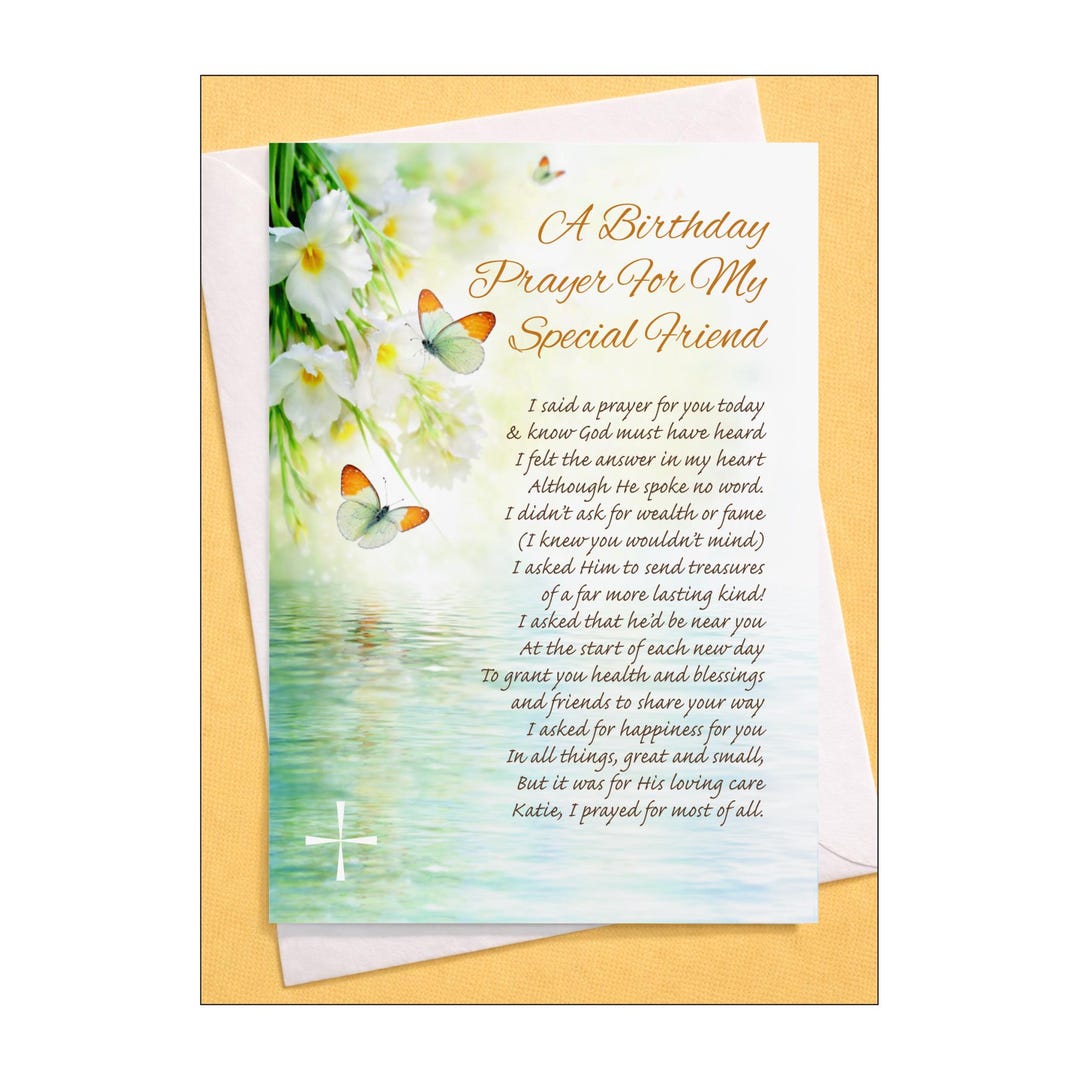 Large Personalised Christian Birthday Card – Religious Birthday ...