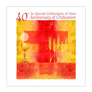 40th Anniversary of Ordination Card