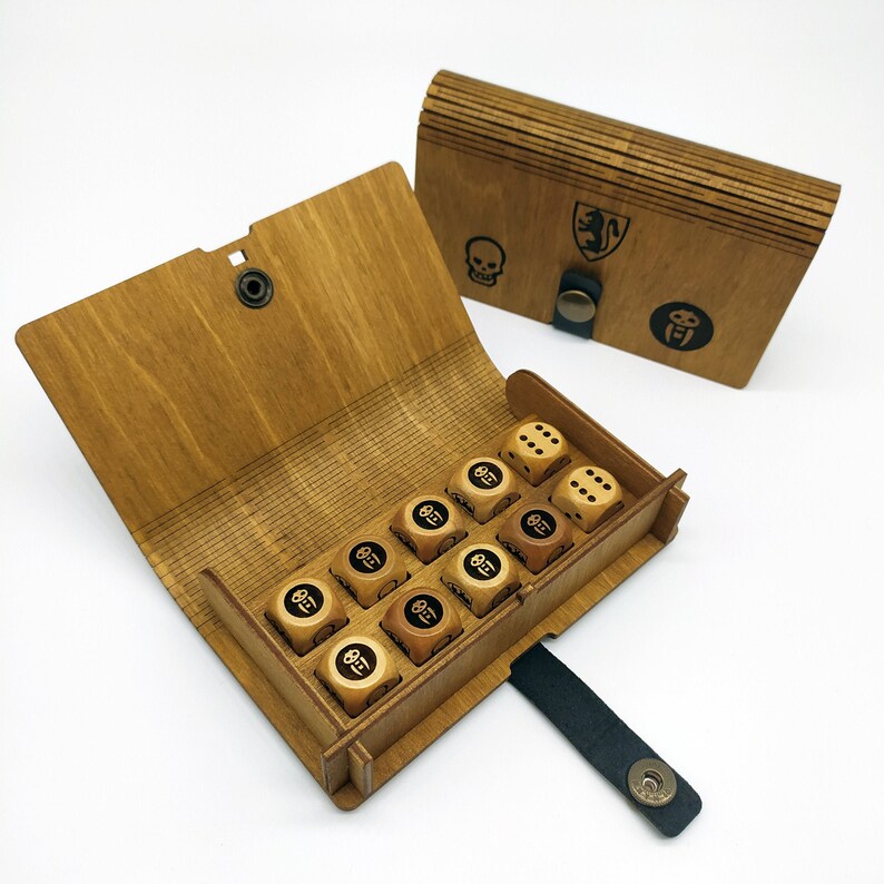 Heroquest Dice Box With 10 Dice Included Combat Dice Etsy