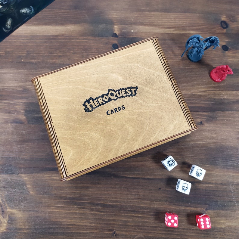 Heroquest Cards Holder Wooden Box for NEW 2021 and OLD 1990 Etsy