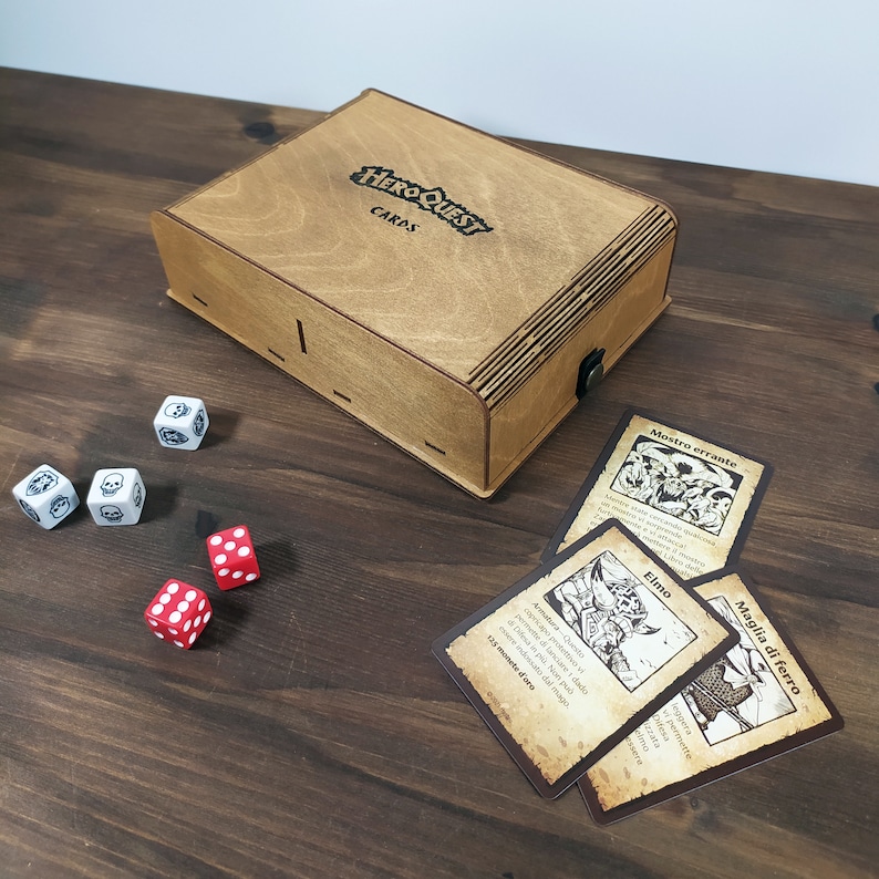 Heroquest Cards Holder Wooden Box for NEW 2021 and OLD 1990 Etsy