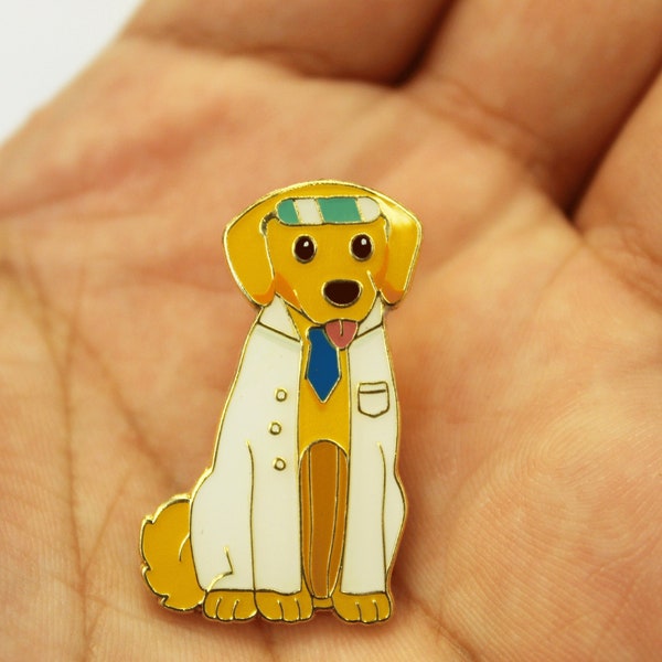 Lab Dog Pun - Enamel Pin