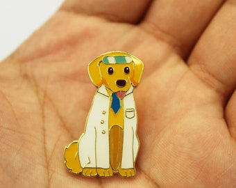 Lab Dog Pun - Enamel Pin