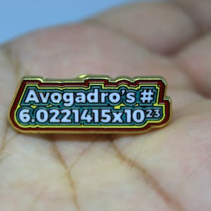 Avogadro&#39;s Number - Enamel Pin