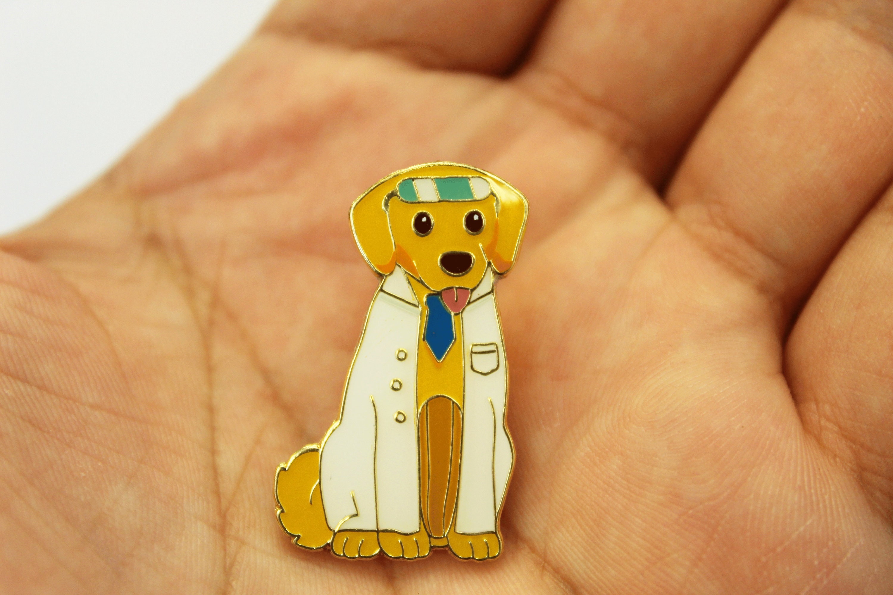 Gold lab coat best sale