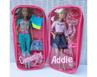 Barbie doll best sale storage cases mattel