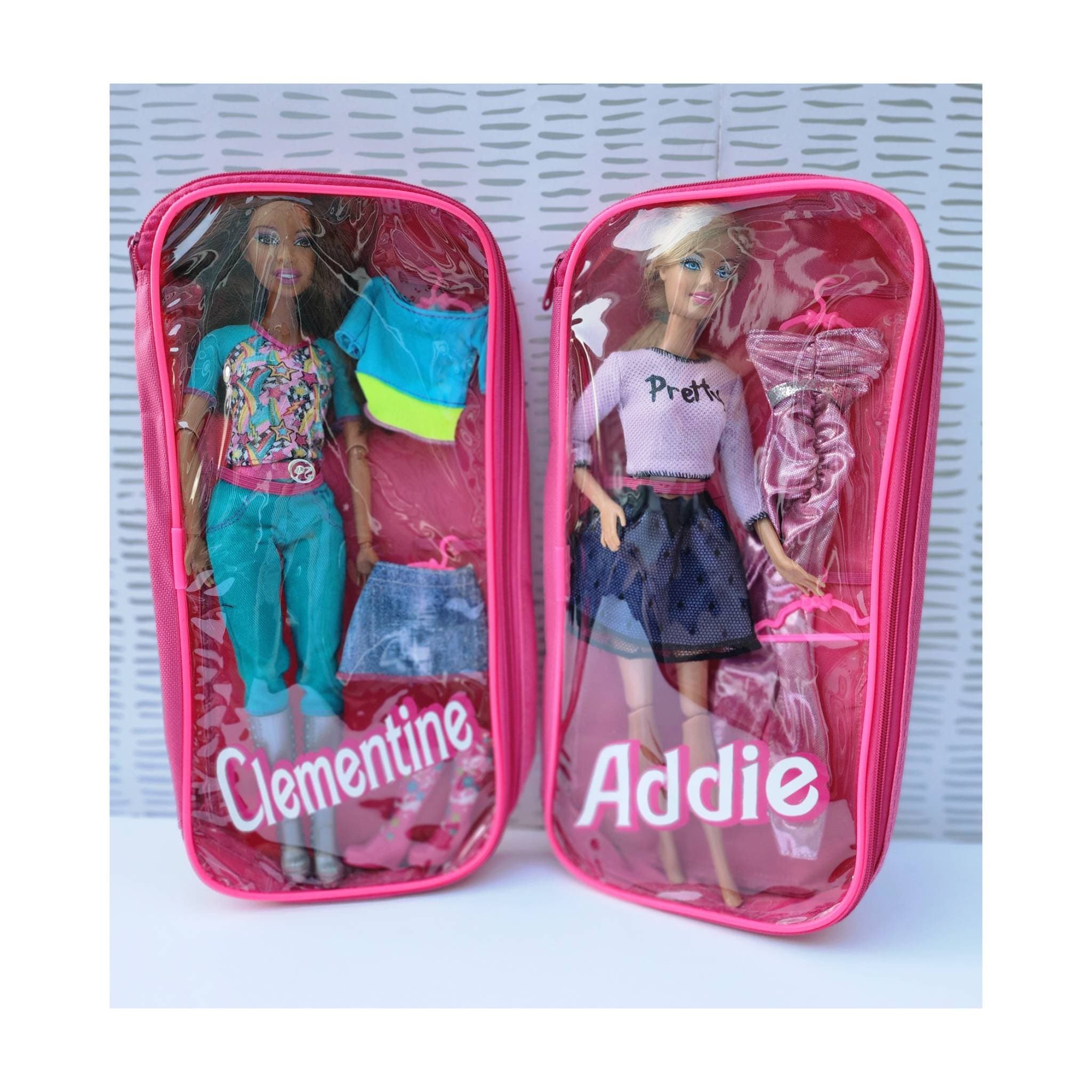 Personalized Doll Storage Case With Handle/barbie Gifts 