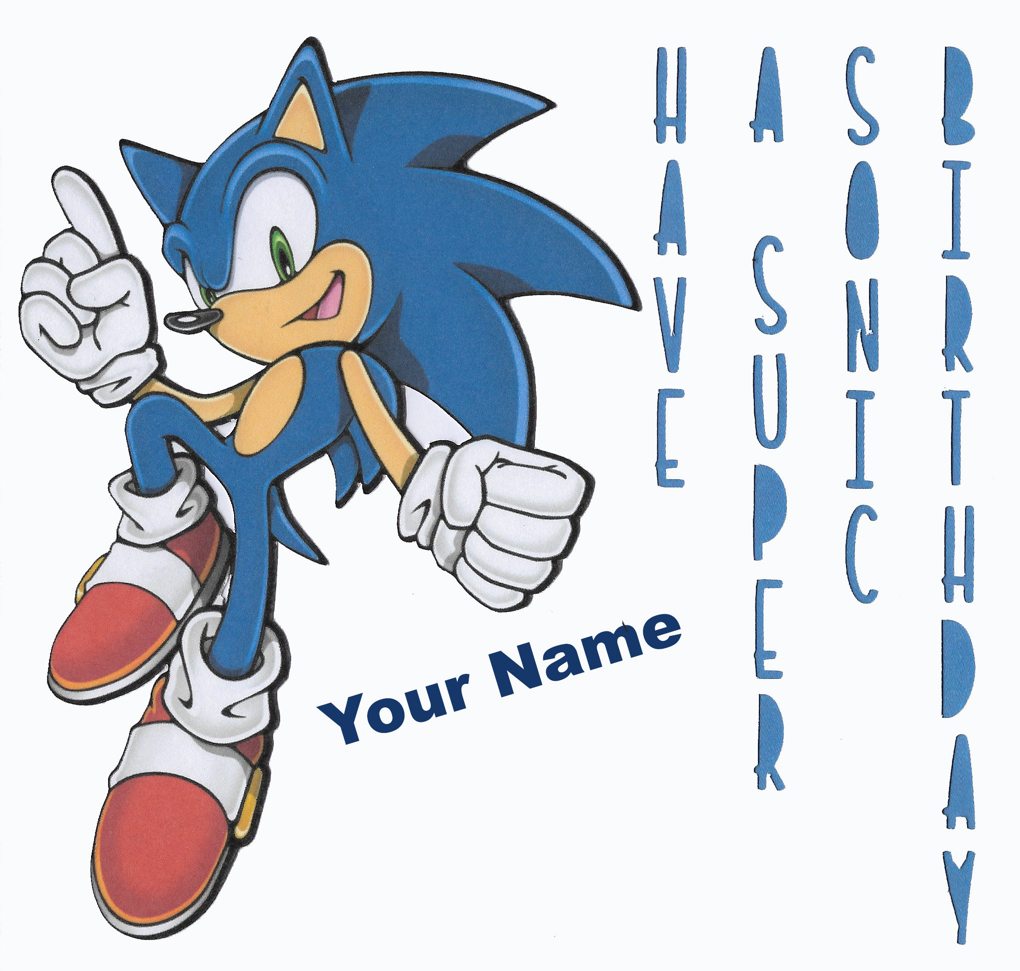 sonic the hedgehog retro birthday card handmade and can be etsy