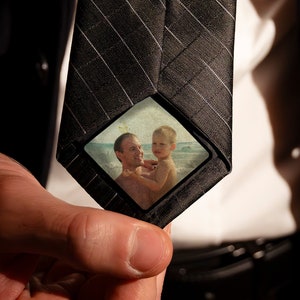 Photo Tie Patch, Custom Tie Picture Patch, Father of the Bride Gift, Wedding Gifts for Dad, Father of the Groom, Patch for Ties