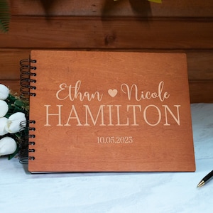 Wedding Guestbook, Personalized Wooden Guest book Perfect for Wedding, Photobooth, Photo Album, Wedding Album, Wedding Gifts for Couple image 7