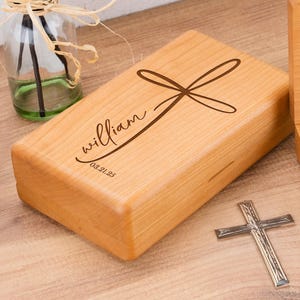 Personalized First Communion Jewelry Box, Engraved Jewelry Box, First Holy Communion Gift, Religious Gift, Gift for Boy, Gift for Girl