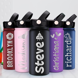 Custom Personalized Kids Water Bottles – Give Me Glam Events Creations