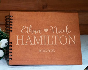 Wedding Guestbook, Personalized Wooden Guest book Perfect for Wedding, Photobooth, Photo Album, Wedding Album, Wedding Gifts for Couple