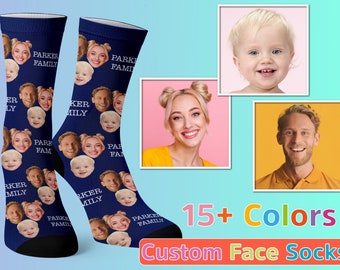 Custom Face Socks Personalized Photo Socks, Personalized Gift for Him, Picture Socks Funny Photo Gift, Valentines Day Gifts for Boyfriend