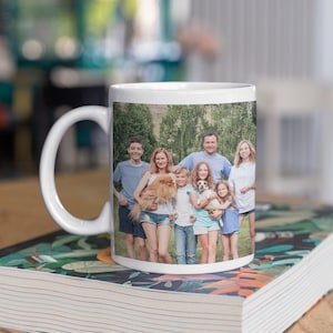 Personalized Photo Coffee Mug Gift, Custom Picture Coffee Cup, Photo Gifts for Him, Her, Mug with Picture
