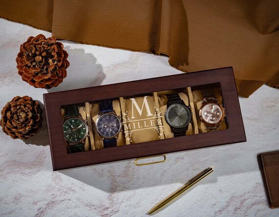 Engraved watch box hotsell