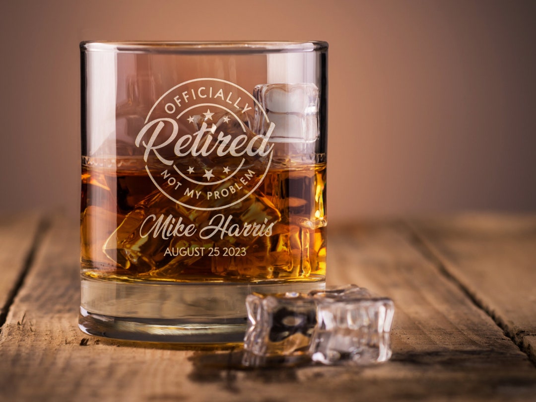 Retirement Glasses Retirement Gifts for Men Beer Glass Etsy
