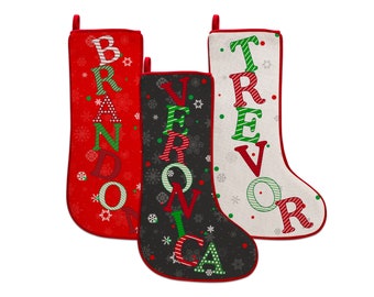 Christmas Gifts, Christmas Stockings, Kids Stocking, Personalized Christmas Stocking, Stocking for Holiday, Velvet Stocking
