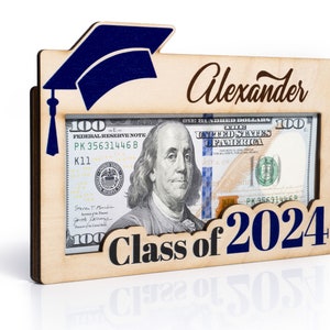 Graduation Money Holder Personalized, Graduation Gift, Class of 2024, High School Graduation, Gift for Graduates, High School Senior image 4